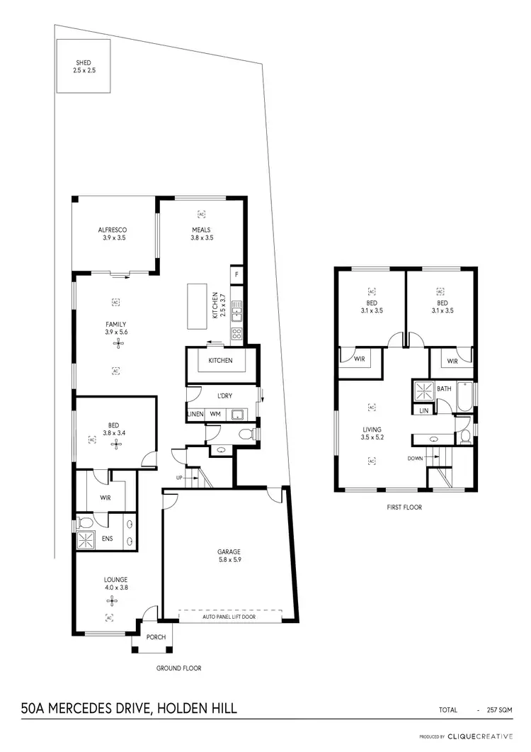 Floorplan of Homely land listing, 50A Mercedes Drive, Holden Hill SA 5088
