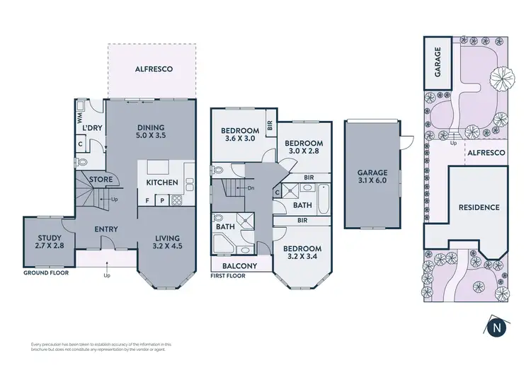 Floorplan of Homely townhouse listing, 4 Viewbank Place, Mill Park VIC 3082