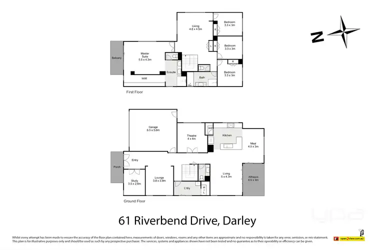 Floorplan of Homely house listing, 61 Riverbend Drive, Darley VIC 3340