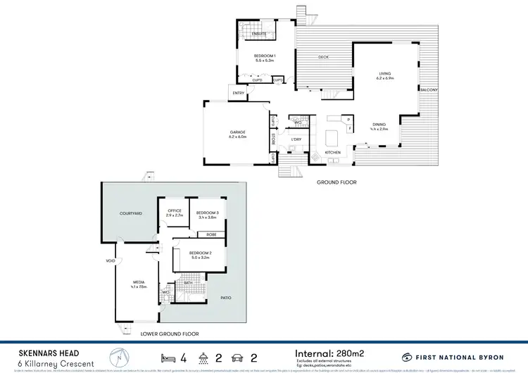 Floorplan of Homely house listing, 6 Killarney Crescent, Skennars Head NSW 2478
