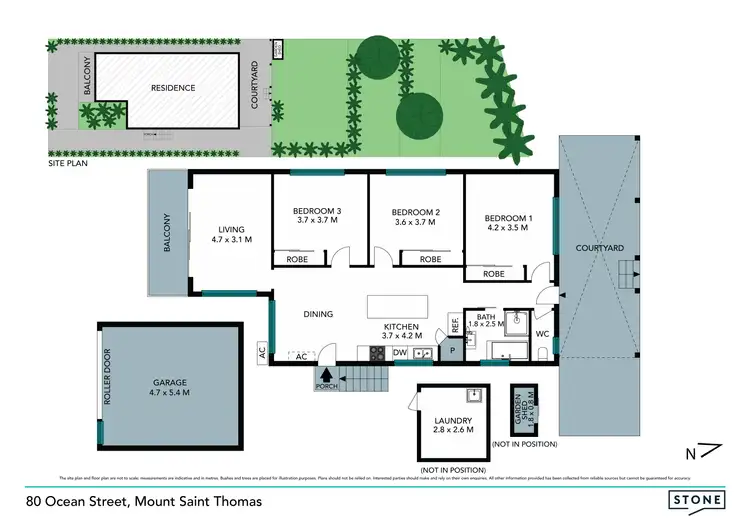 Floorplan of Homely house listing, 80 Ocean Street, Mount Saint Thomas NSW 2500