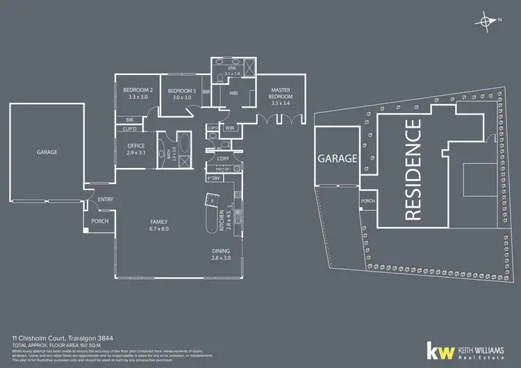 Floorplan of Homely house listing, 11 Chisholm Court, Traralgon VIC 3844