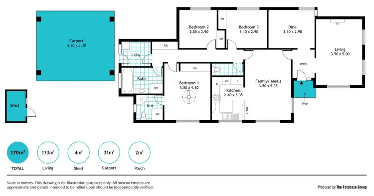 Floorplan of Homely house listing, 8 Egret Court, Flagstaff Hill SA 5159