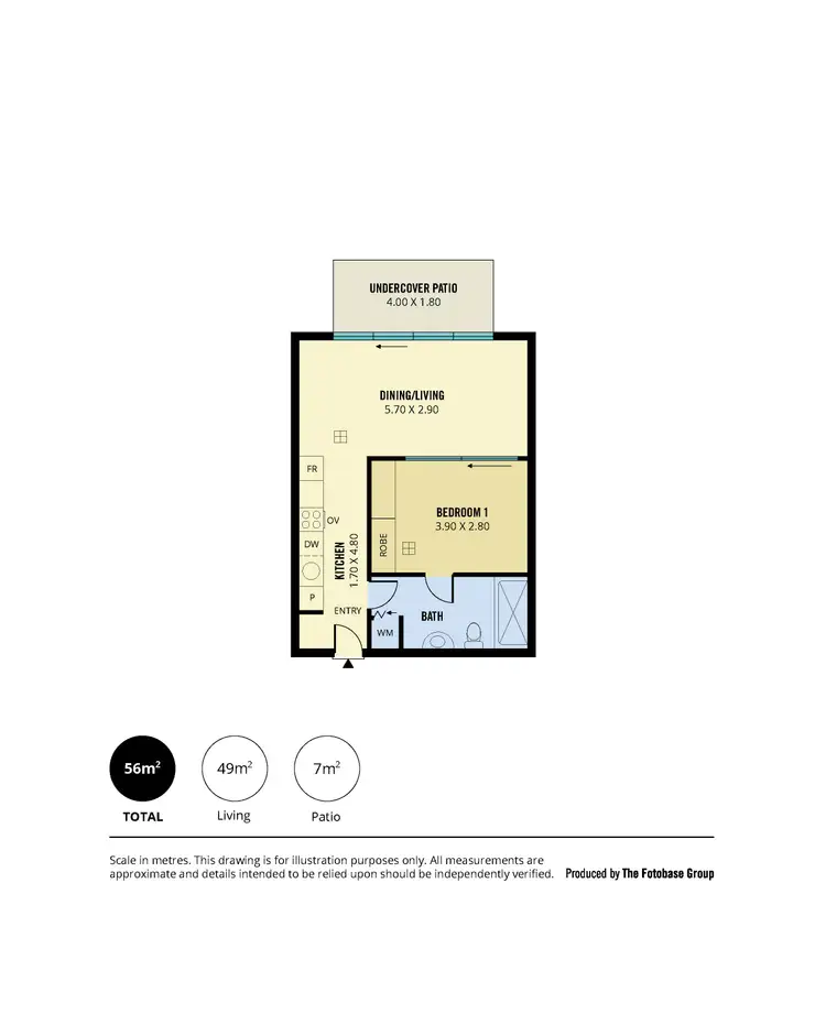 Floorplan of Homely apartment listing, 317/16 Holdfast Promenade, Glenelg SA 5045