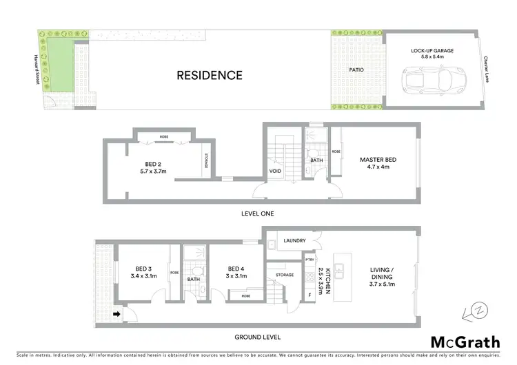 Floorplan of Homely house listing, 59 Hansard Street, Zetland NSW 2017