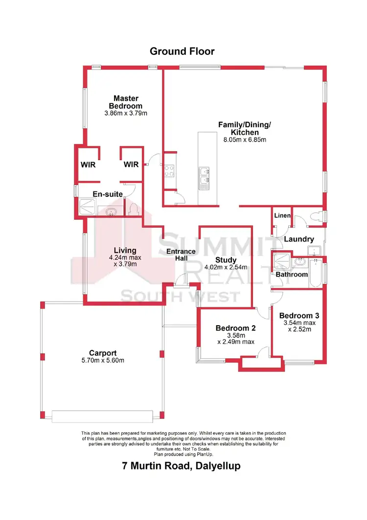 Floorplan of Homely house listing, 7 Murtin Road, Dalyellup WA 6230