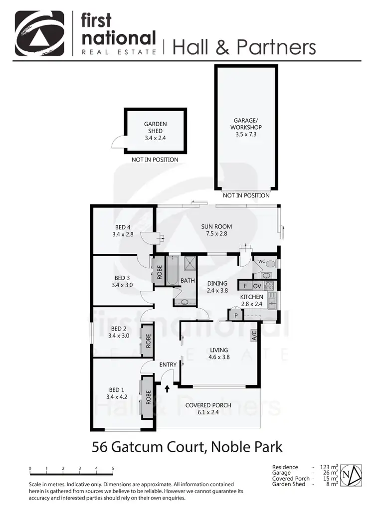 Floorplan of Homely house listing, 56 Gatcum Court, Noble Park VIC 3174