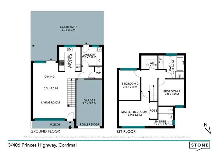 Floorplan of Homely townhouse listing, 3/406 Princes Highway, Corrimal NSW 2518