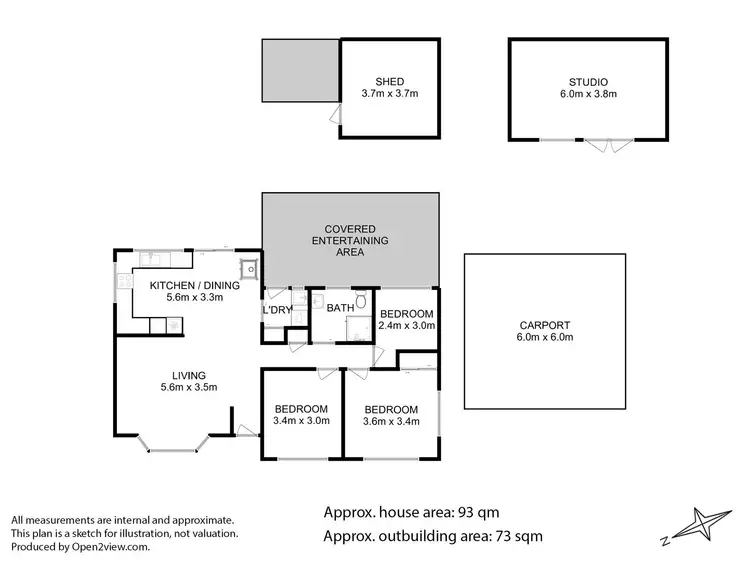 Floorplan of Homely house listing, 2 Riviera Drive, Carlton TAS 7173