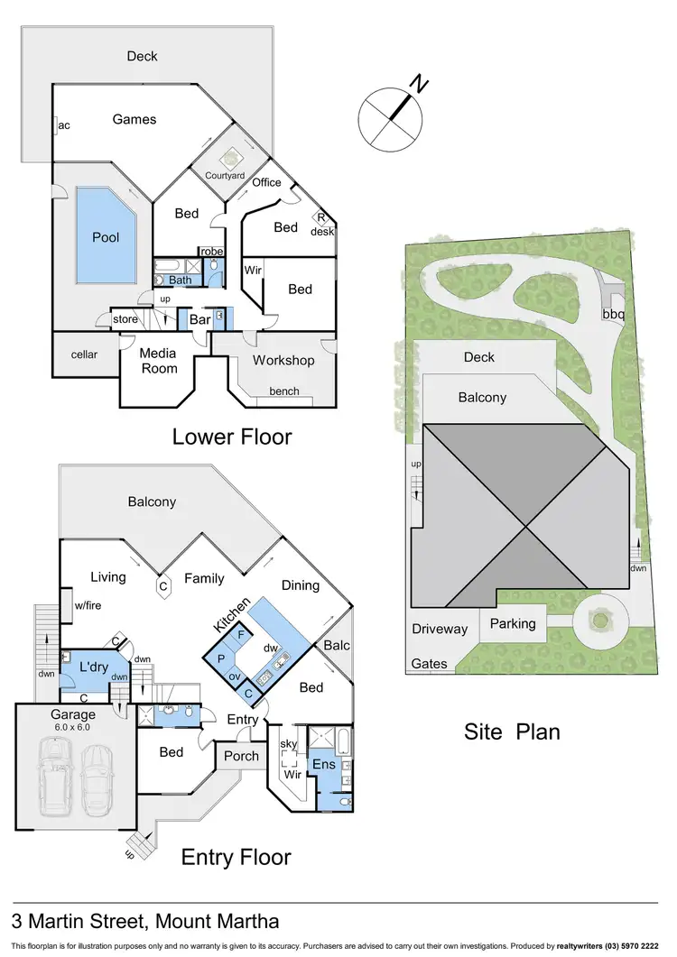 Floorplan of Homely house listing, 3 Martin Street, Mount Martha VIC 3934