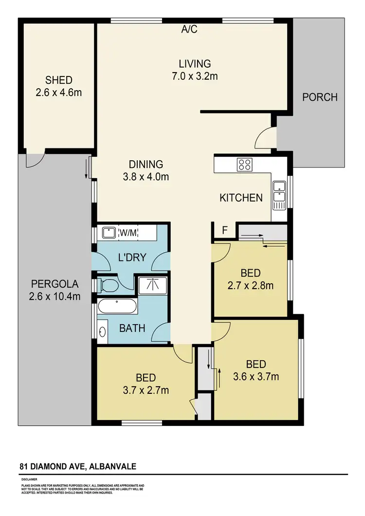 Floorplan of Homely house listing, 81 Diamond Avenue, Albanvale VIC 3021