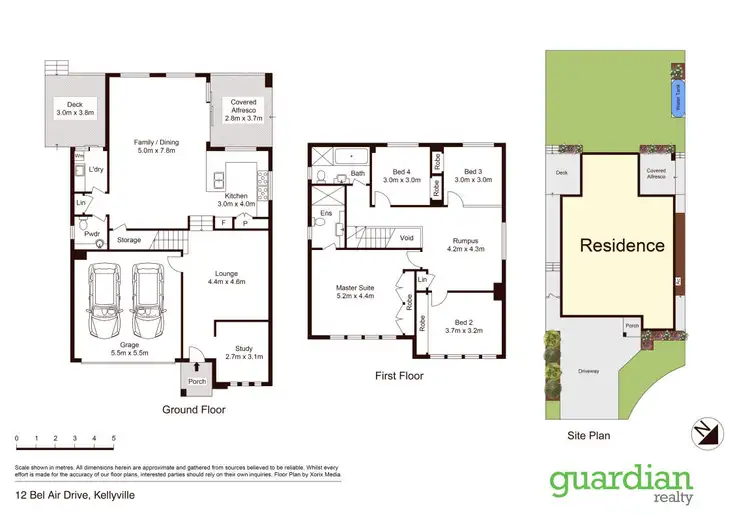 Floorplan of Homely house listing, 12 Bel Air Drive, Kellyville NSW 2155