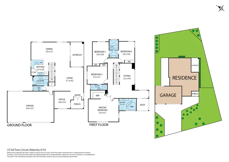 Floorplan of Homely house listing, 33 Talltrees Circuit, Wakerley QLD 4154