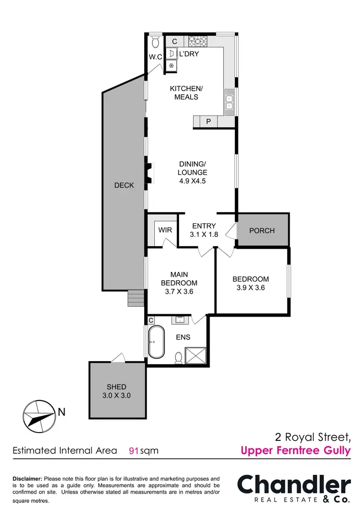 Floorplan of Homely house listing, 2 Royal Street, Upper Ferntree Gully VIC 3156