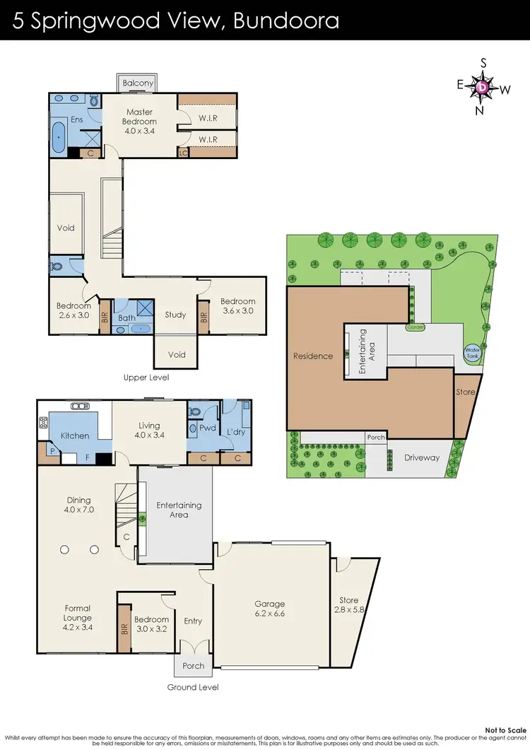 Floorplan of Homely house listing, 5 Springwood View, Bundoora VIC 3083