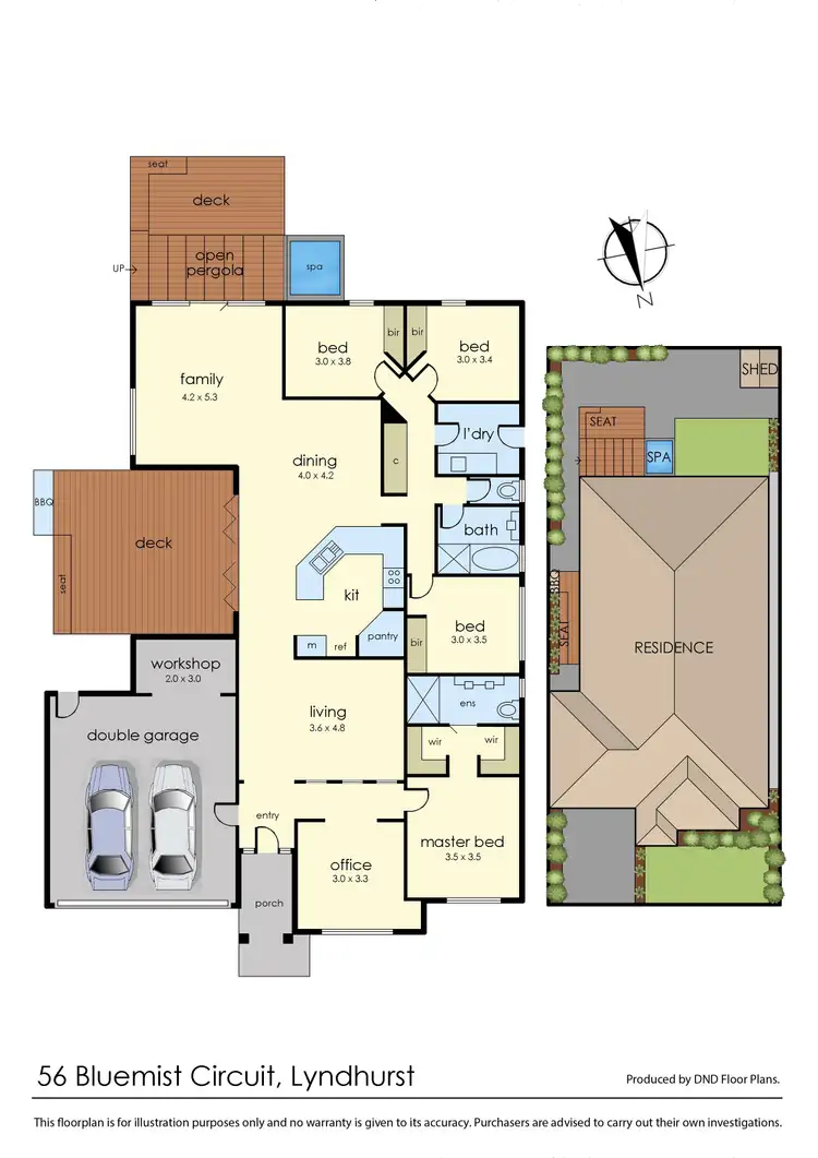 Floorplan of Homely house listing, 56 Bluemist Circuit, Lyndhurst VIC 3975