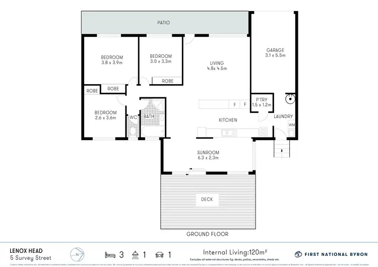 Floorplan of Homely house listing, 5 Survey Street, Lennox Head NSW 2478
