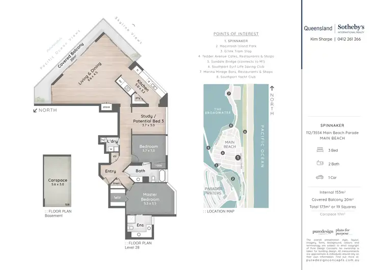 Floorplan of Homely apartment listing, 112/3554 Main Beach Parade, Main Beach QLD 4217