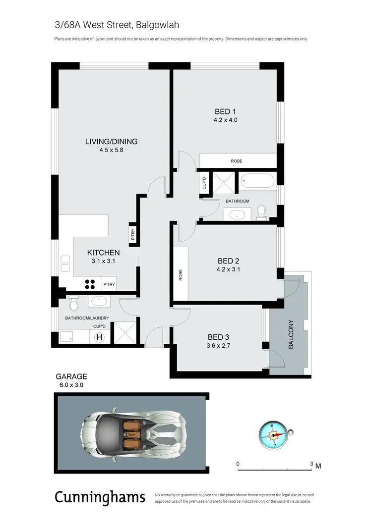Floorplan of Homely apartment listing, 3/68A West Street, Balgowlah NSW 2093