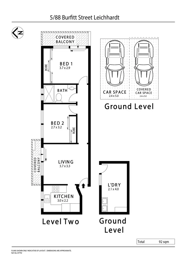 Floorplan of Homely apartment listing, 5/88 Burfitt Street, Leichhardt NSW 2040