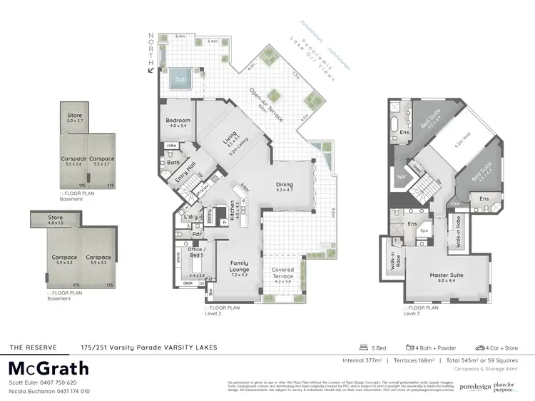 Floorplan of Homely apartment listing, 174-175/251 Varsity Parade, Varsity Lakes QLD 4227