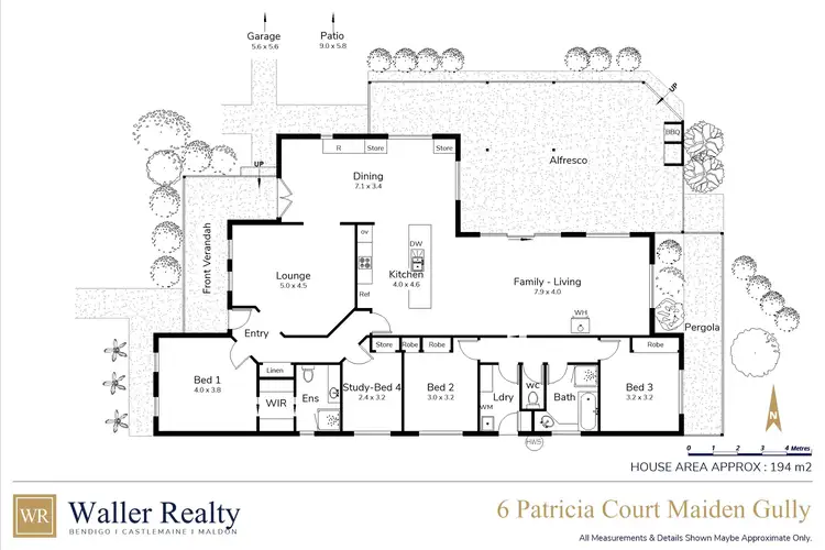 Floorplan of Homely house listing, 6 Patricia Court, Maiden Gully VIC 3551