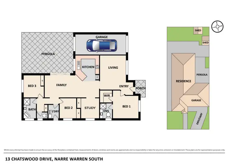 Floorplan of Homely house listing, 13 Chatswood Drive, Narre Warren South VIC 3805