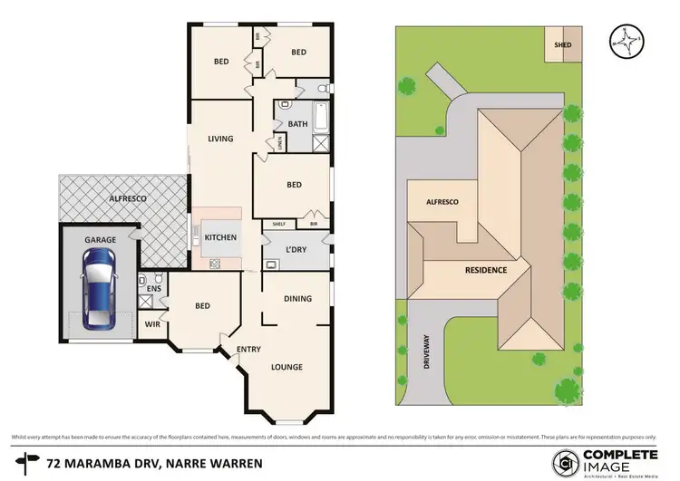 Floorplan of Homely house listing, 72 Maramba Drive, Narre Warren VIC 3805