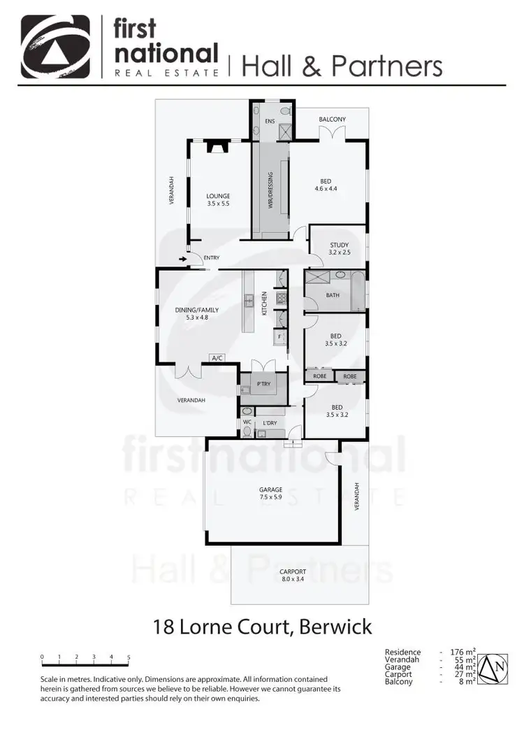 Floorplan of Homely house listing, 18 Lorne Court, Berwick VIC 3806