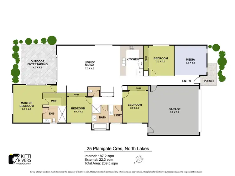 Floorplan of Homely house listing, 25 Planigale Crescent, North Lakes QLD 4509