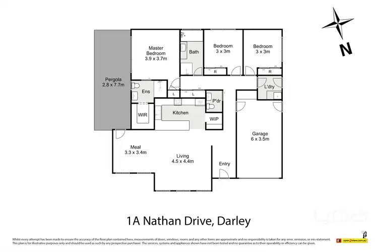 Floorplan of Homely house listing, 1A Nathan Drive, Darley VIC 3340