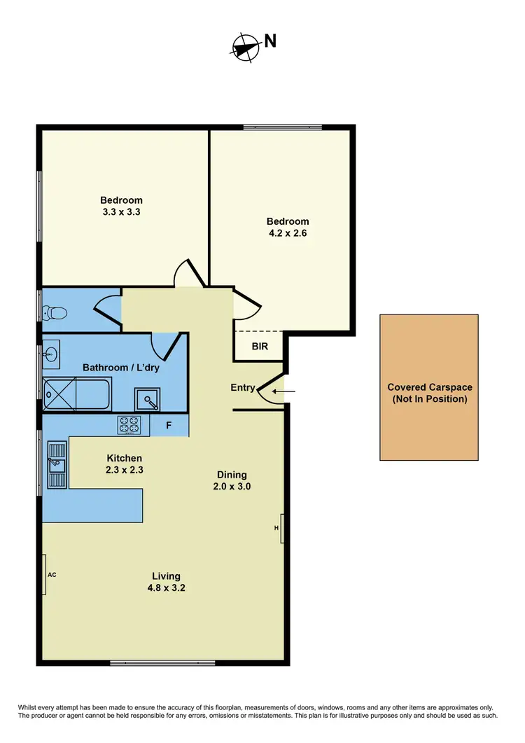 Floorplan of Homely apartment listing, 4/123 Anderson Road, Sunshine VIC 3020