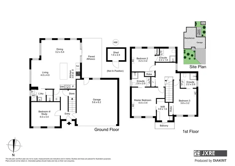 Floorplan of Homely townhouse listing, 1/6 Auguste Avenue, Clayton VIC 3168