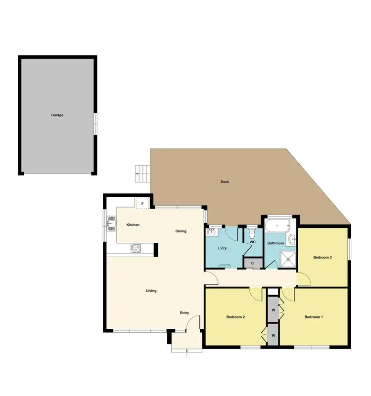 Floorplan of Homely house listing, 13 Sykes Avenue, Mount Pleasant VIC 3350