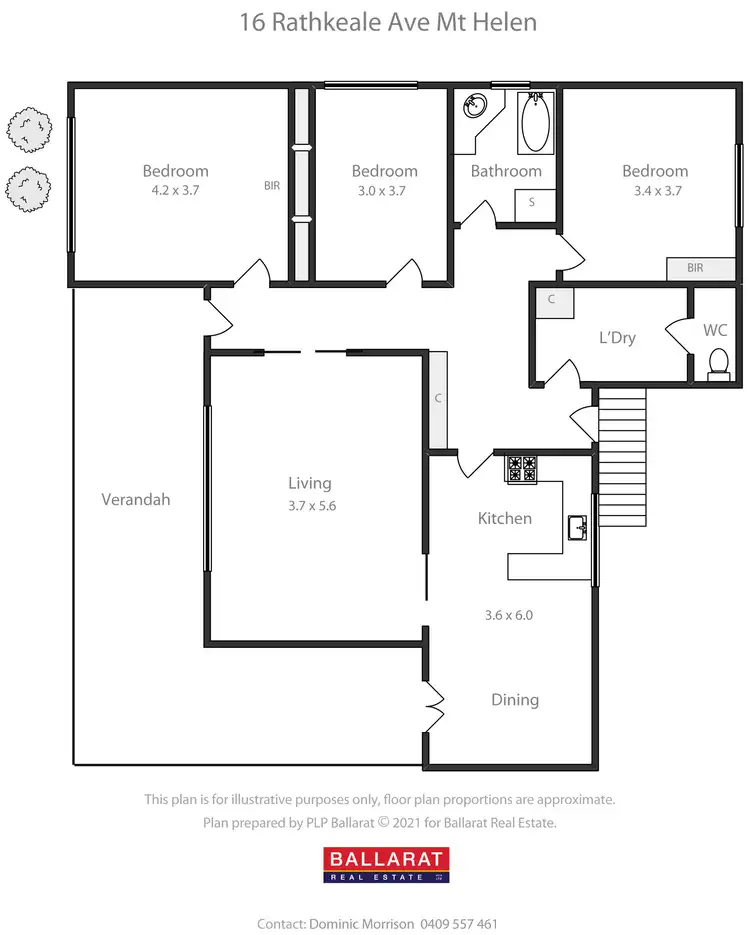 Floorplan of Homely house listing, 16 Rathkeale Avenue, Mount Helen VIC 3350