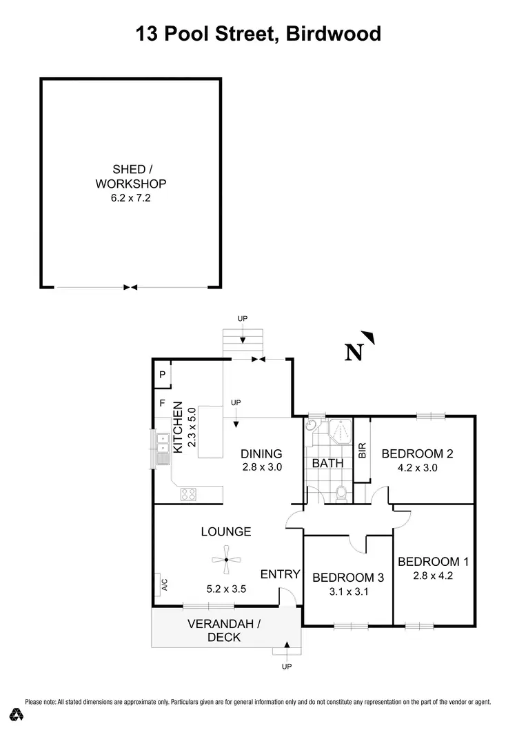 Floorplan of Homely house listing, 13 Pool Street, Birdwood SA 5234