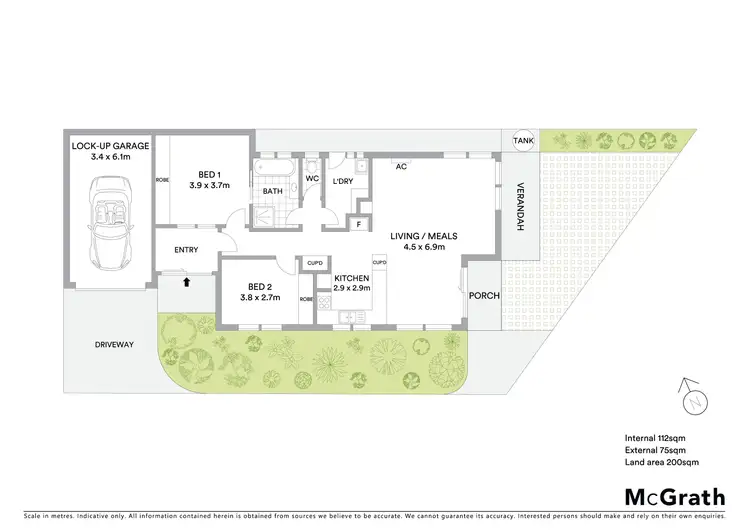 Floorplan of Homely townhouse listing, 5/324-326 Peel Street, Black Hill VIC 3350