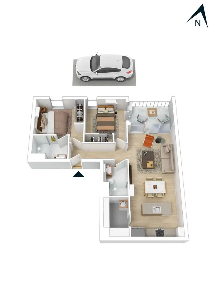 Floorplan of Homely apartment listing, 504/8a Evergreen Mews, Armadale VIC 3143