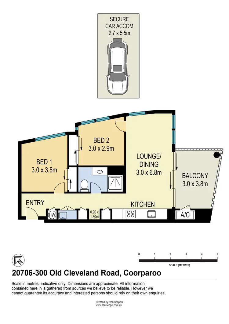 Floorplan of Homely unit listing, 20706/300 Old Cleveland Road, Coorparoo QLD 4151