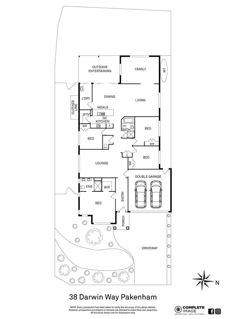 Floorplan of Homely house listing, 38 Darwin Way, Pakenham VIC 3810