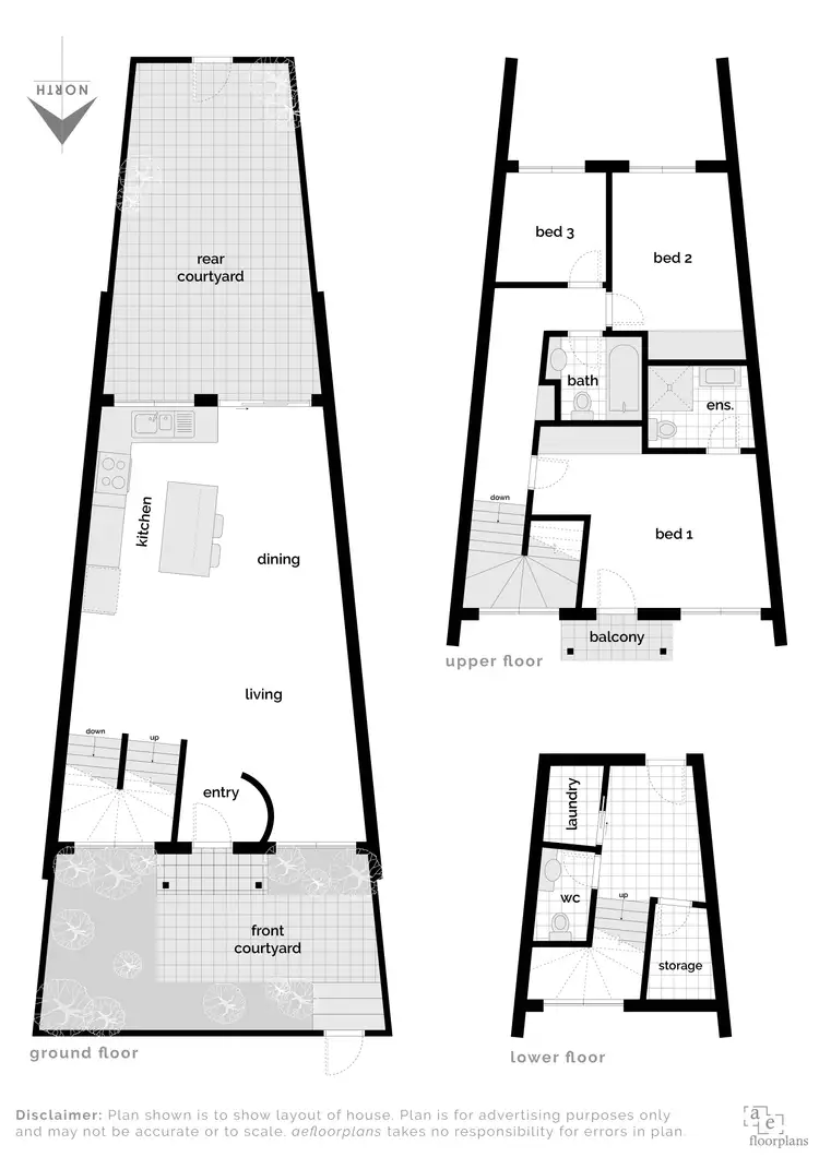 Floorplan of Homely townhouse listing, 5/20 Power Street, Mawson ACT 2607