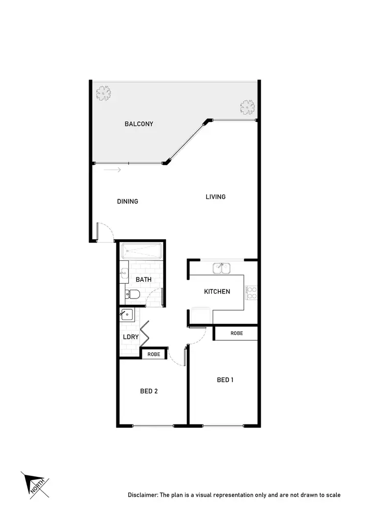 Floorplan of Homely apartment listing, 22/40 Leahy Close, Narrabundah ACT 2604