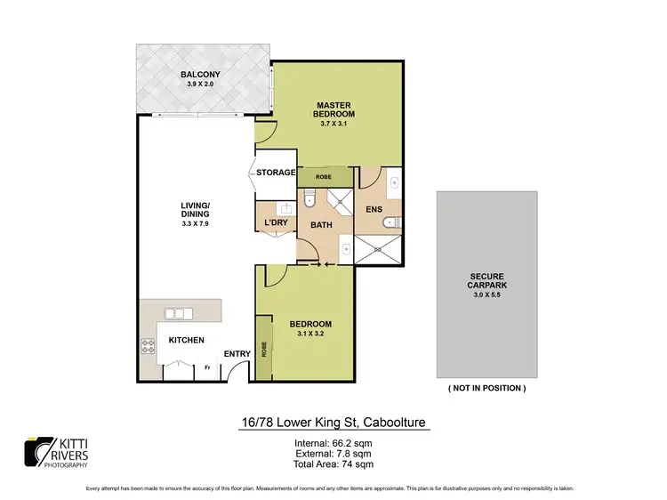 Floorplan of Homely apartment listing, 16/78 Lower King Street, Caboolture QLD 4510