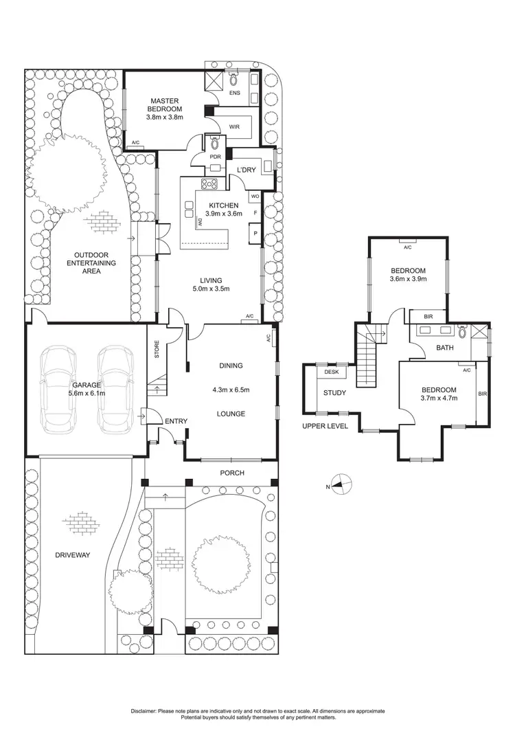 Floorplan of Homely townhouse listing, 1/11 Grandview Avenue, Glen Iris VIC 3146
