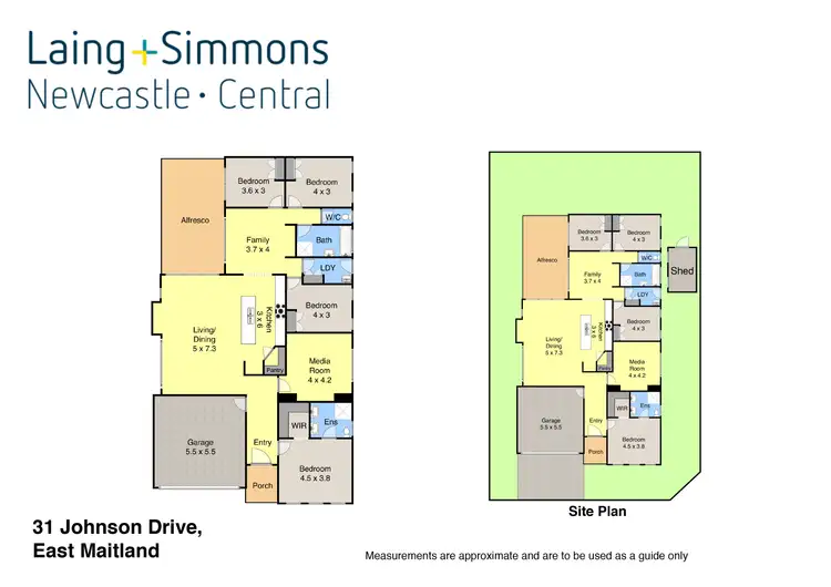 Floorplan of Homely house listing, 31 Johnson Drive, East Maitland NSW 2323