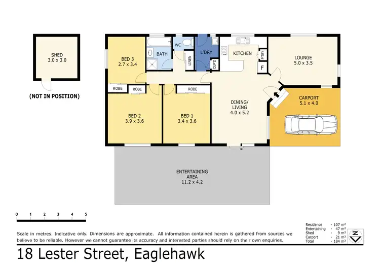Floorplan of Homely house listing, 18 Lester Street, Eaglehawk VIC 3556