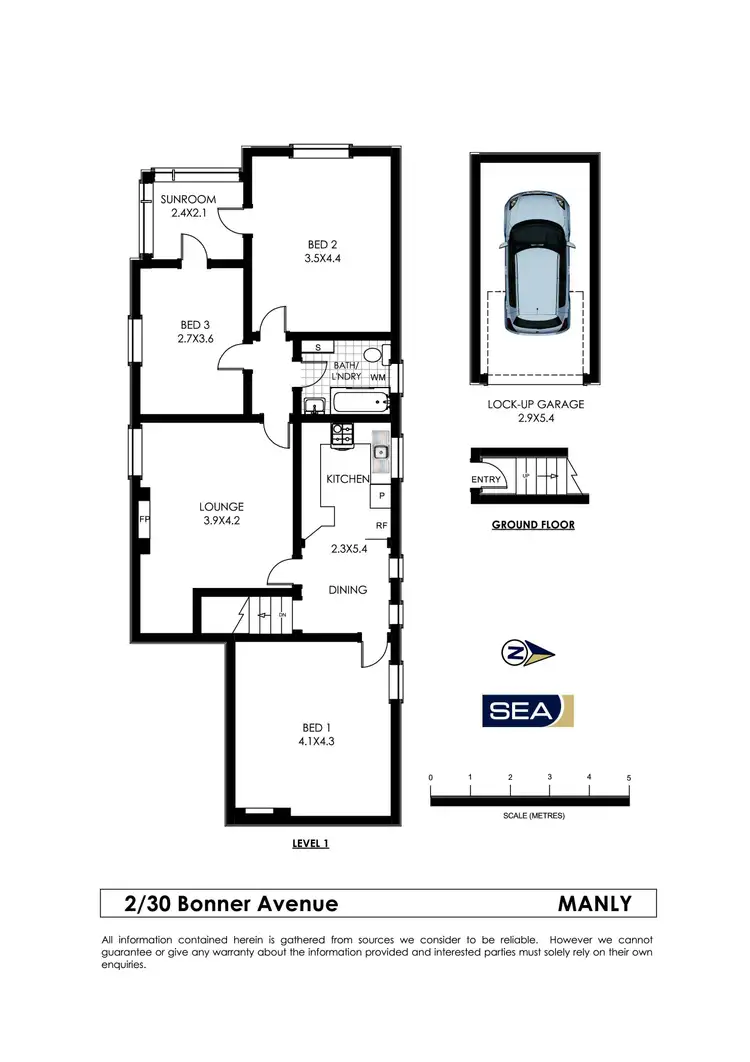 Floorplan of Homely apartment listing, 2/30 Bonner Avenue, Manly NSW 2095