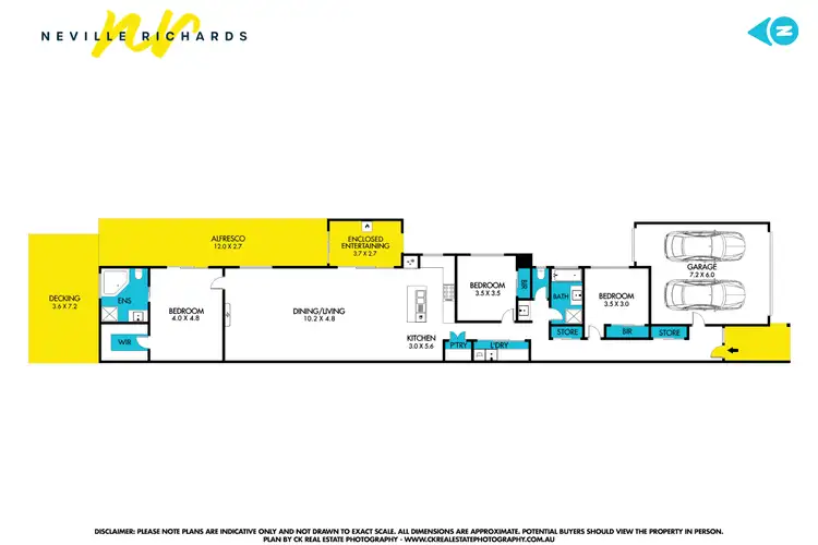 Floorplan of Homely semi-detached listing, 2/153 Bluff Road, St Leonards VIC 3223