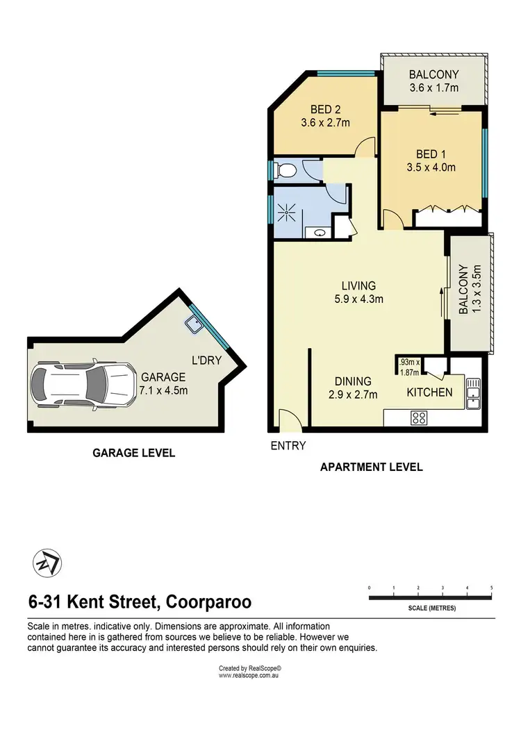 Floorplan of Homely unit listing, 6/31 Kent Street, Coorparoo QLD 4151