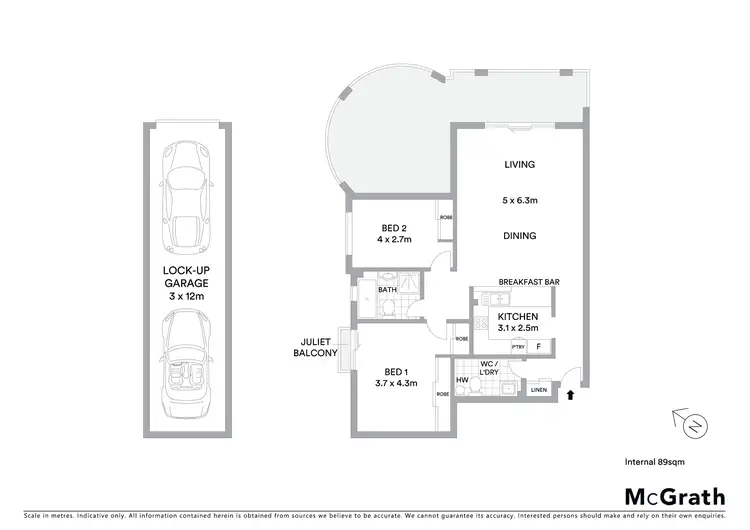 Floorplan of Homely unit listing, 12/2-6 Shaftesbury Street, Carlton NSW 2218